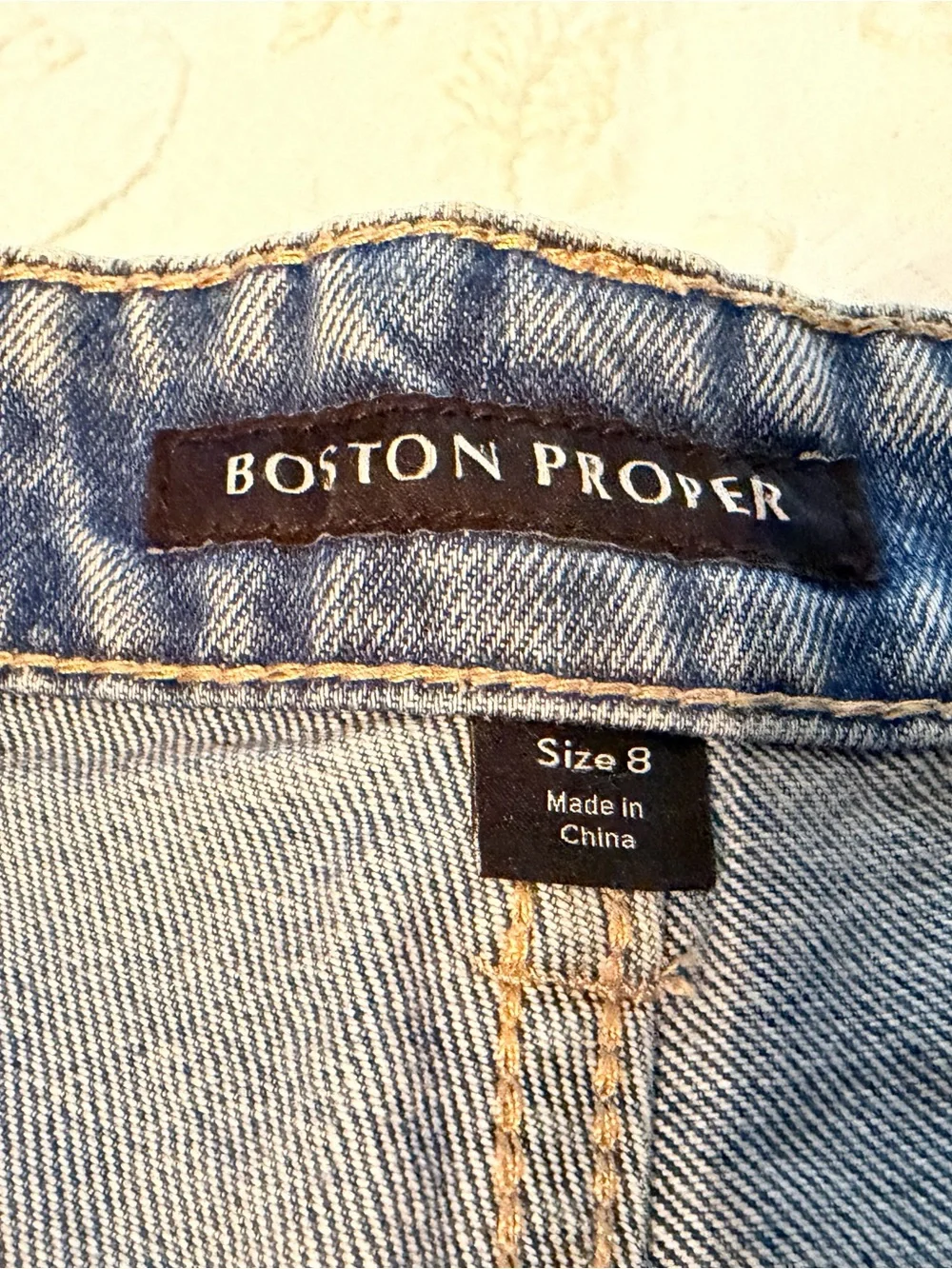 Boston Proper High Waist Denim  Shorts